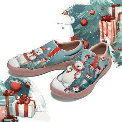 Christmas Polar Bear Kids Slip On