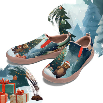 Christmas Bear Kids Slip On