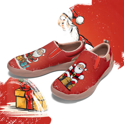 Cartoon Santa Claus Kids Slip On