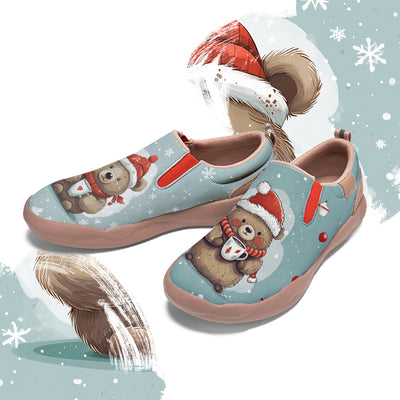 Christmas Bear Kids Slip On