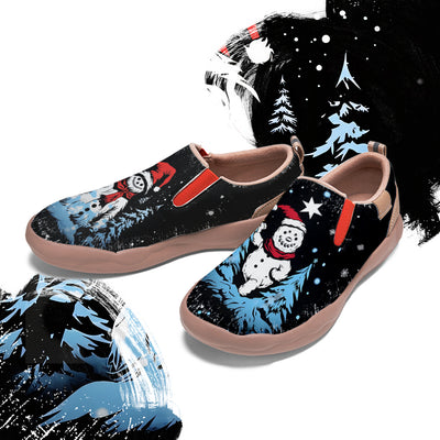 Christmas Snowman Kids Slip On