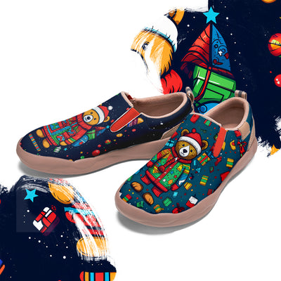 Christmas Bear Kids Slip On