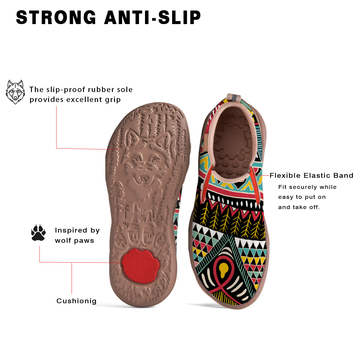 Tribal Retro Style Slip On