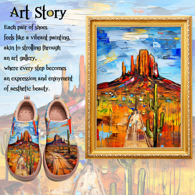 Oil Painting Phoenix City Slip On