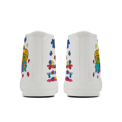 Autism High Top Canvas Shoes