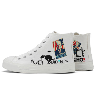 I Oppose/Support High Top Canvas Shoes