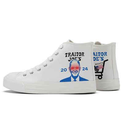 I Oppose/Support High Top Canvas Shoes