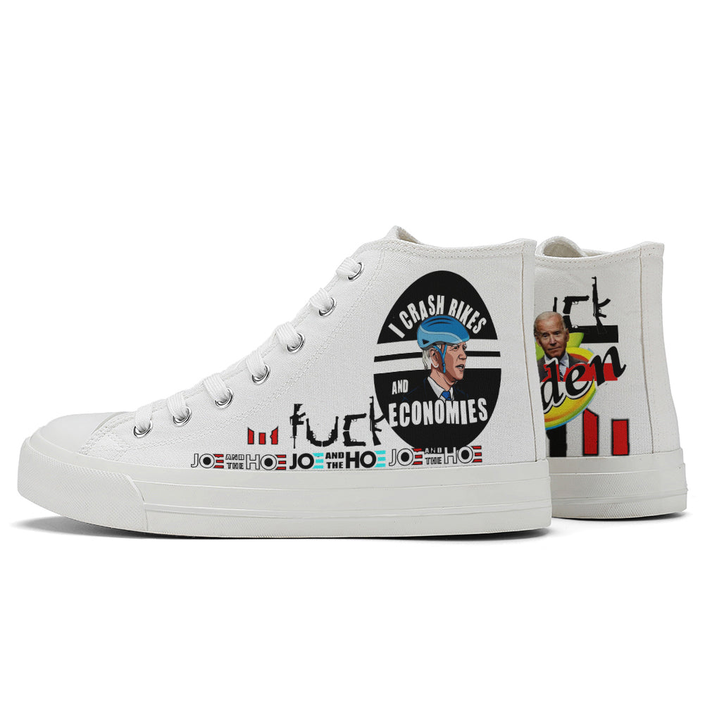 I Oppose/Support High Top Canvas Shoes