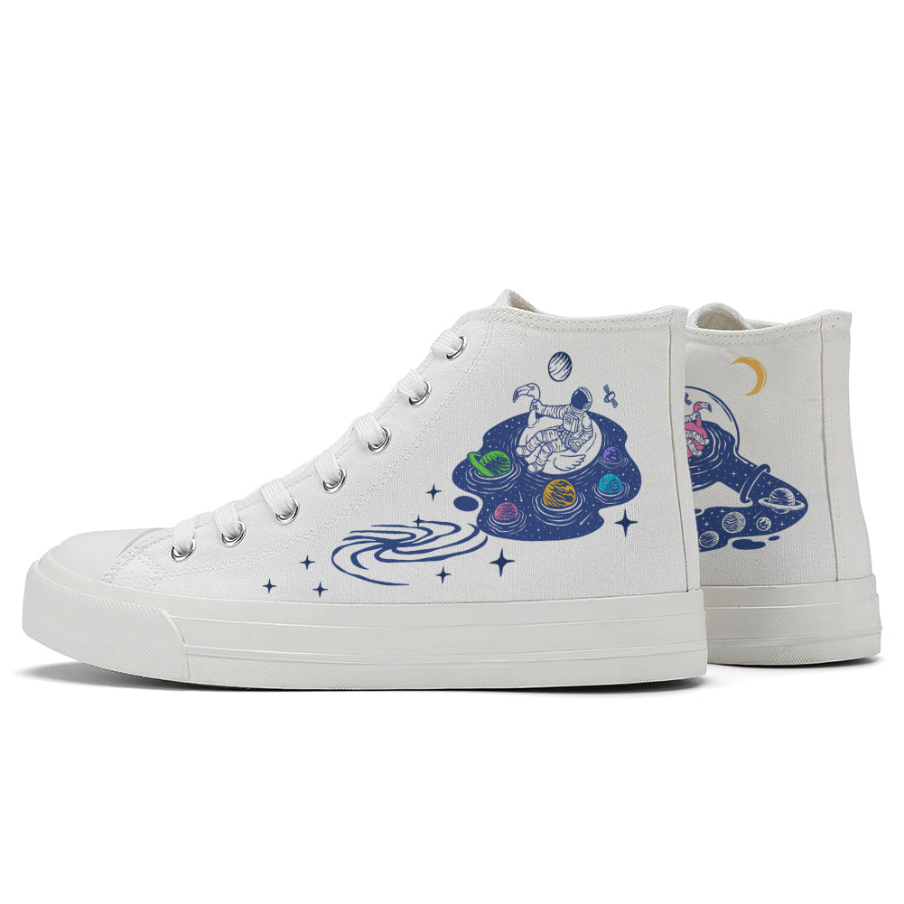 Astronaut High Top Canvas Shoes