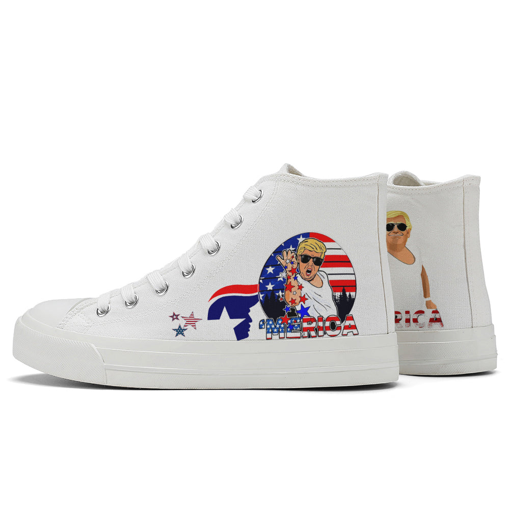 Trump High Top Canvas Shoes