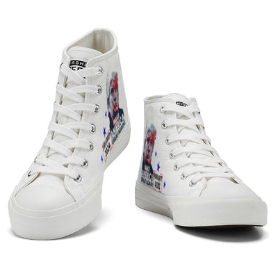 I Oppose/Support High Top Canvas Shoes