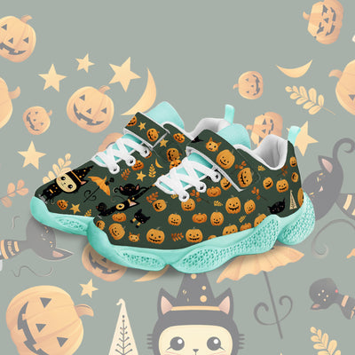 Halloween Pumpkin Kids Running Shoes