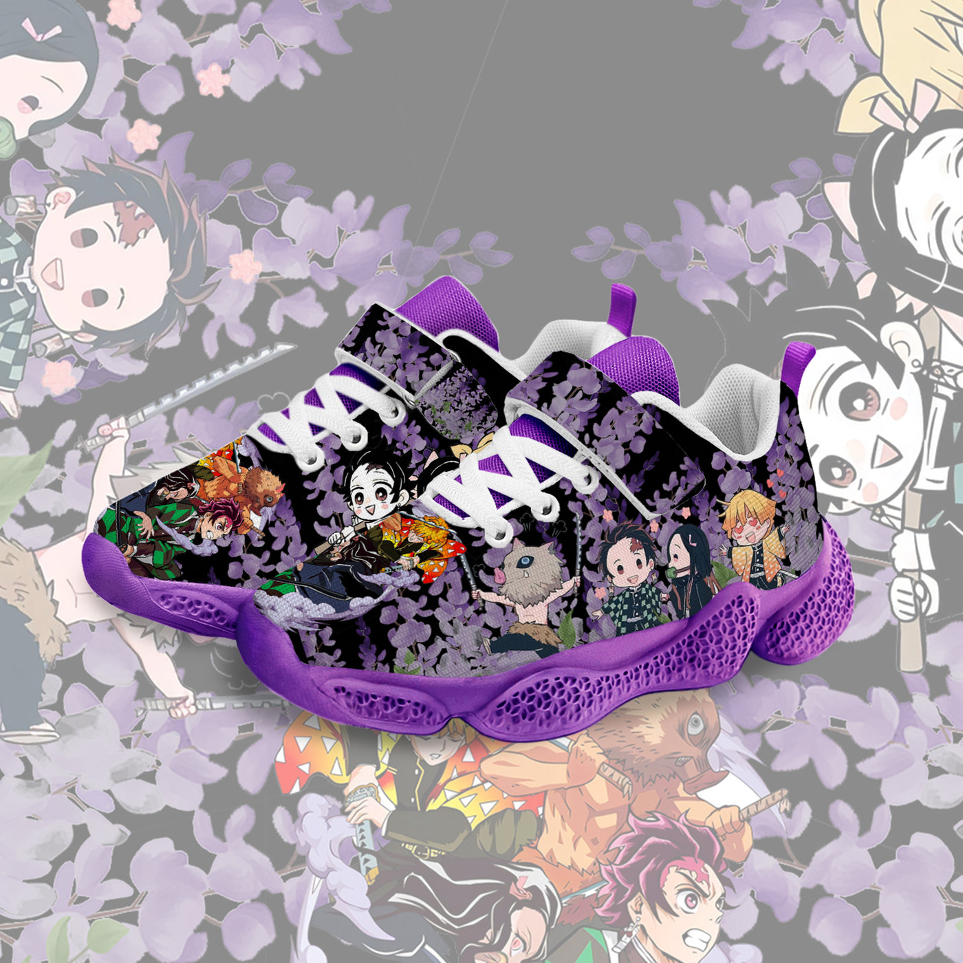 Tanjiro And Nezuko Kids Running Shoes