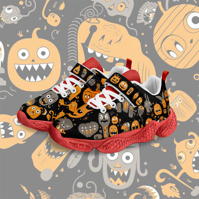 Halloween Pumpkin Kids Running Shoes