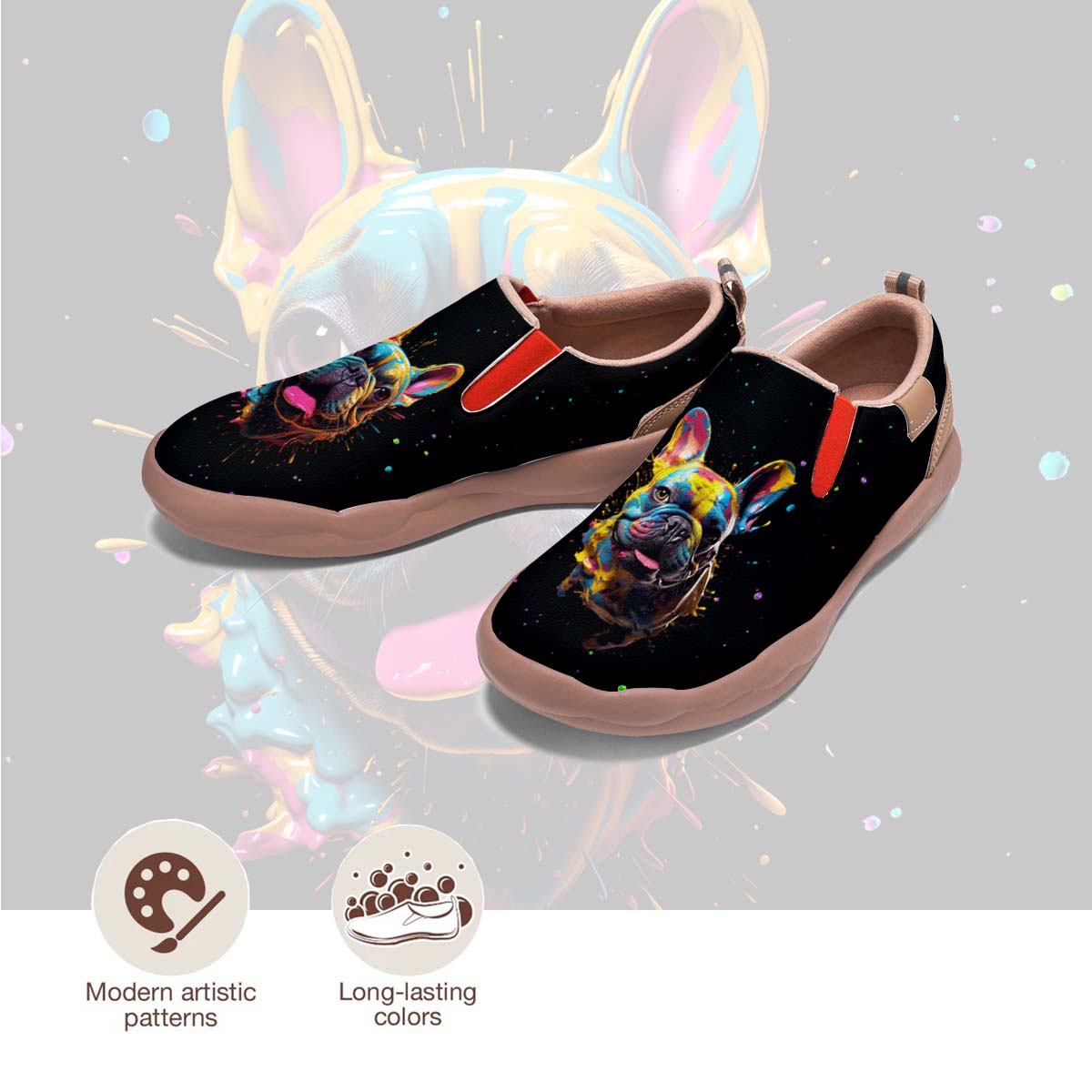 Splatter Pug Slip On