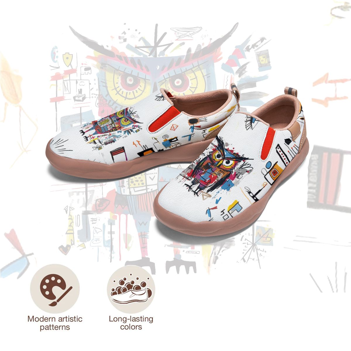 Basquiat Owl Slip On