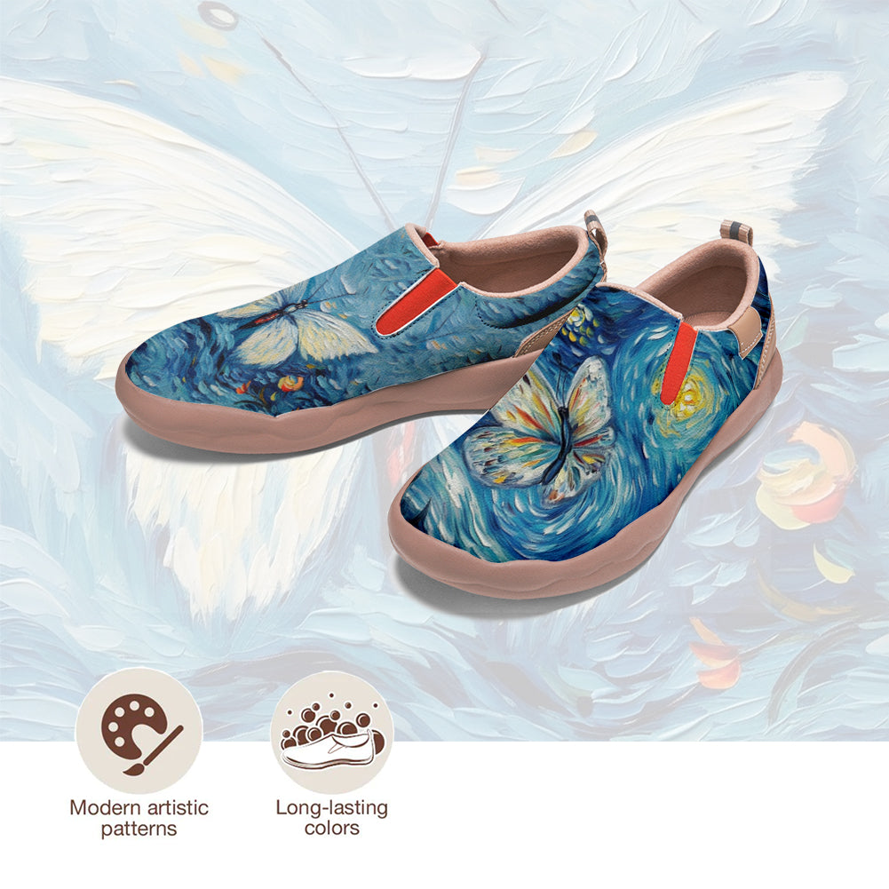 Starry Night Butterfly Slip On