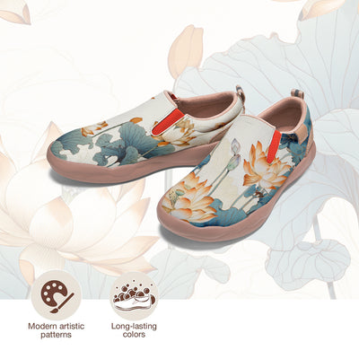 Chinese Lotus Slip On