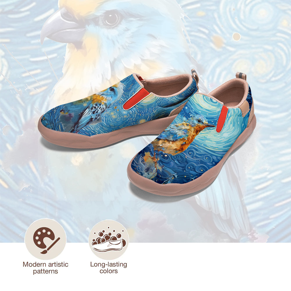 Starry Night Bird Slip On