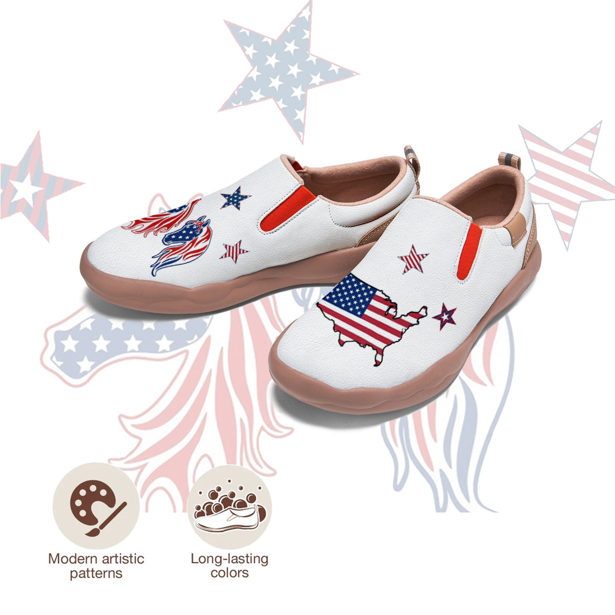 American Flag Slip On