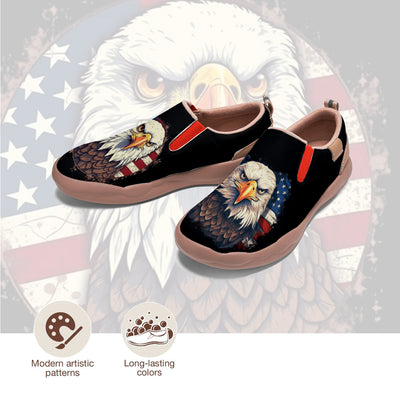 American Flag Eagle Slip On