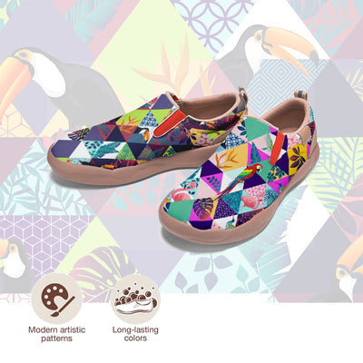 Parrot Patchwork Slip On