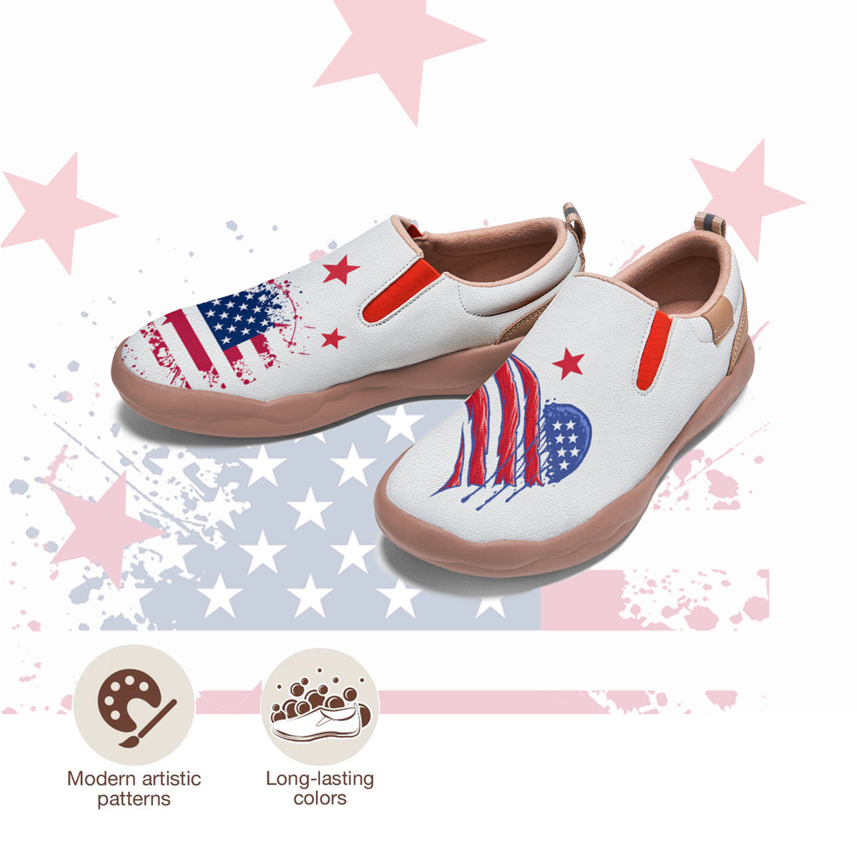 American Flag Slip On