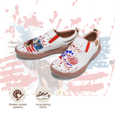 American Flag Eagle Slip On