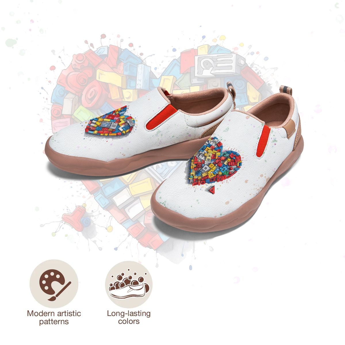 Building Blocks Heart Slip On