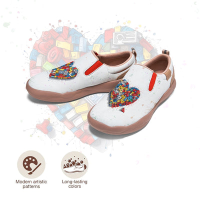 Building Blocks Heart Slip On