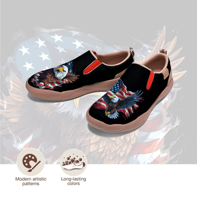 American Flag Eagle Slip On