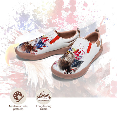 American Flag Eagle Slip On