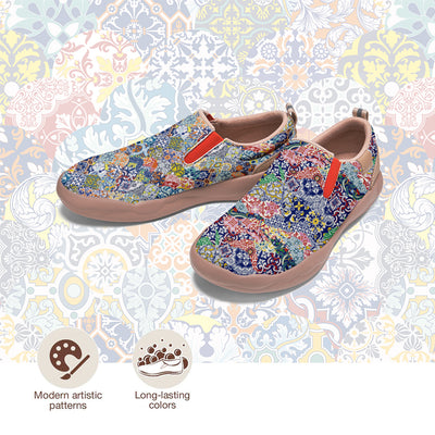 Tile Pattern Patchwork Slip On