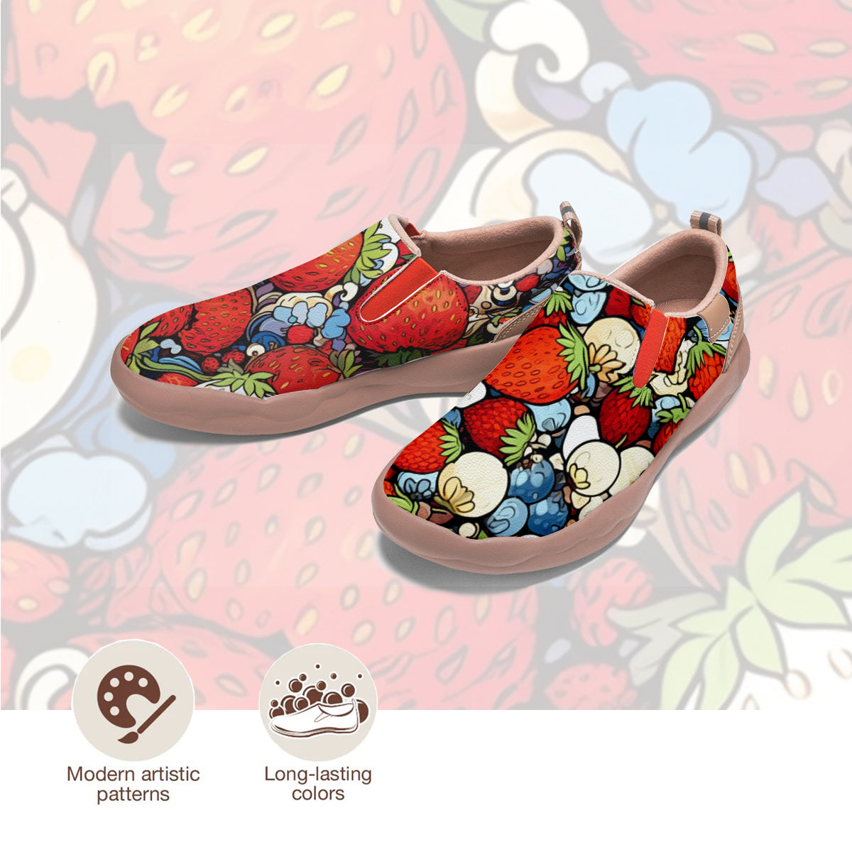 Strawberry Blueberry Slip On