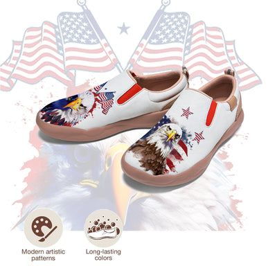 American Flag Eagle Slip On