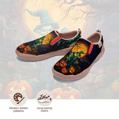 Halloween Zombie Pumpkin Slip On