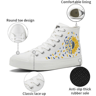 Fight Down Syndrome High Top Canvas Shoes