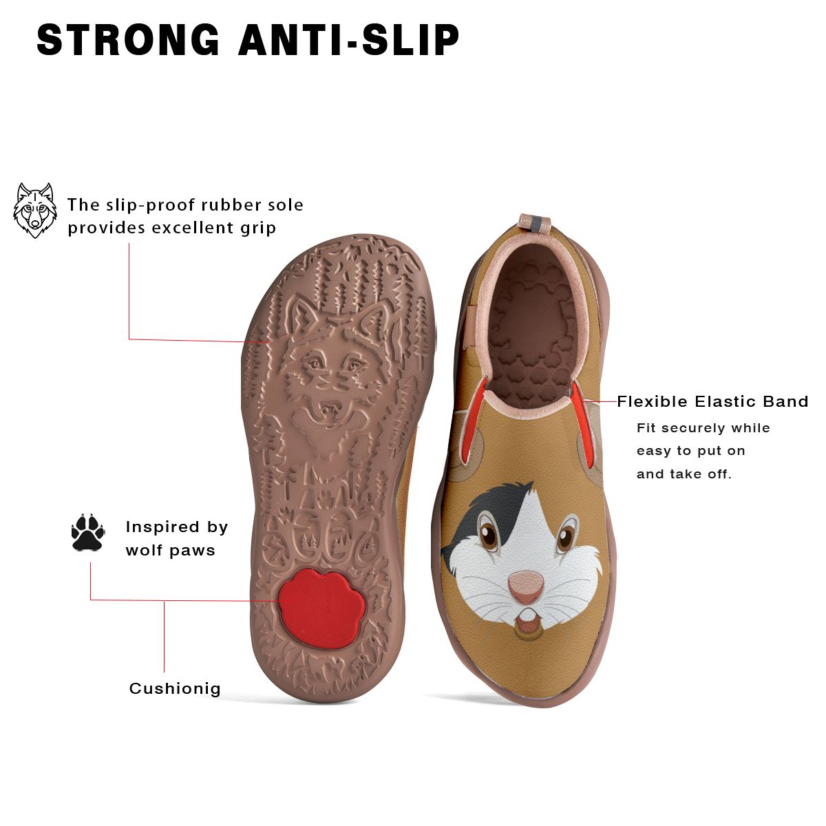 Hamster Face Kids Slip On