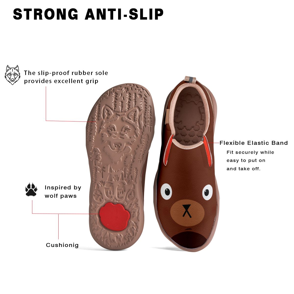 Bear Face Slip On