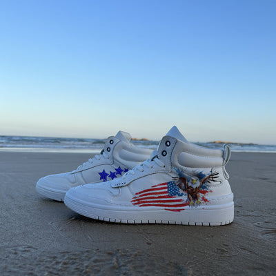 Amerian Flag Eagle High Top Sneaker