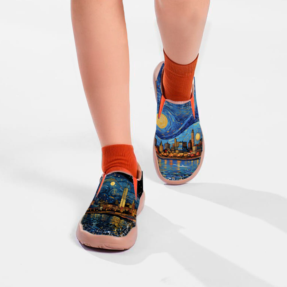 Starry Night Milwaukee City Slip On