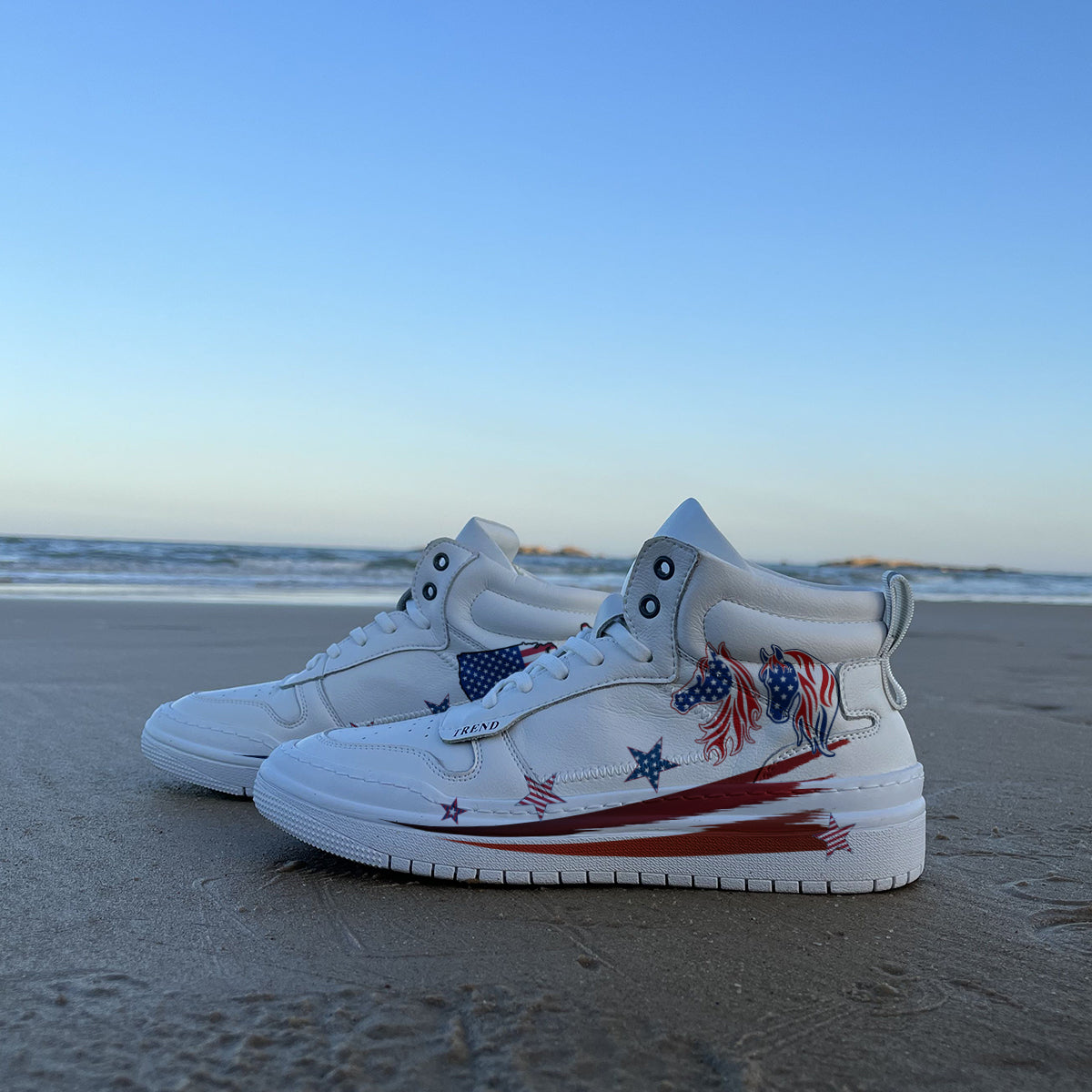 American Flag High Top Sneaker