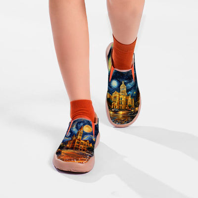 Starry Night San Antonio City Slip On