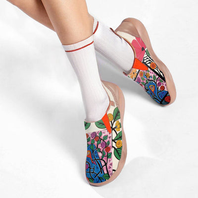 Abstract Flower Slip On