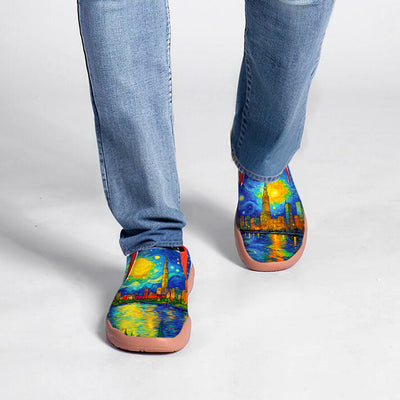 Starry Night Cleveland City Slip On