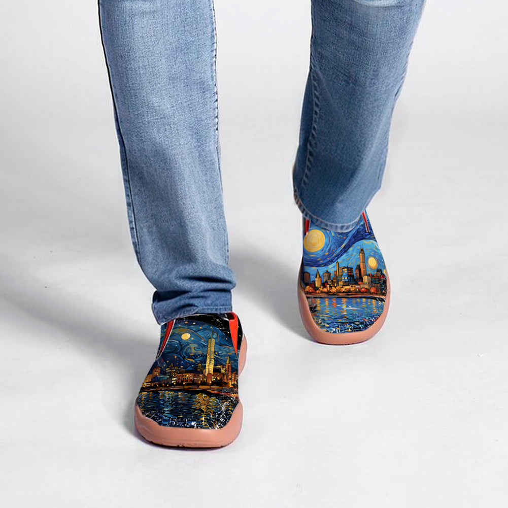 Starry Night Milwaukee City Slip On