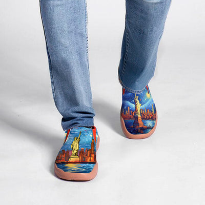 Starry Night New York City Slip On