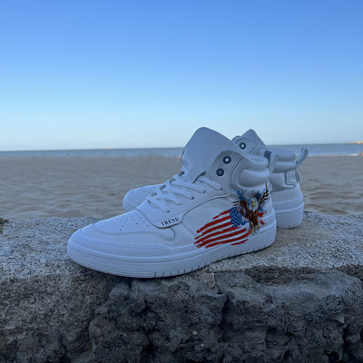 Amerian Flag Eagle High Top Sneaker