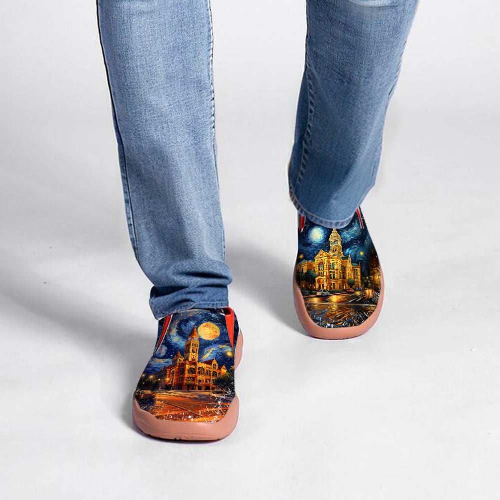 Starry Night San Antonio City Slip On