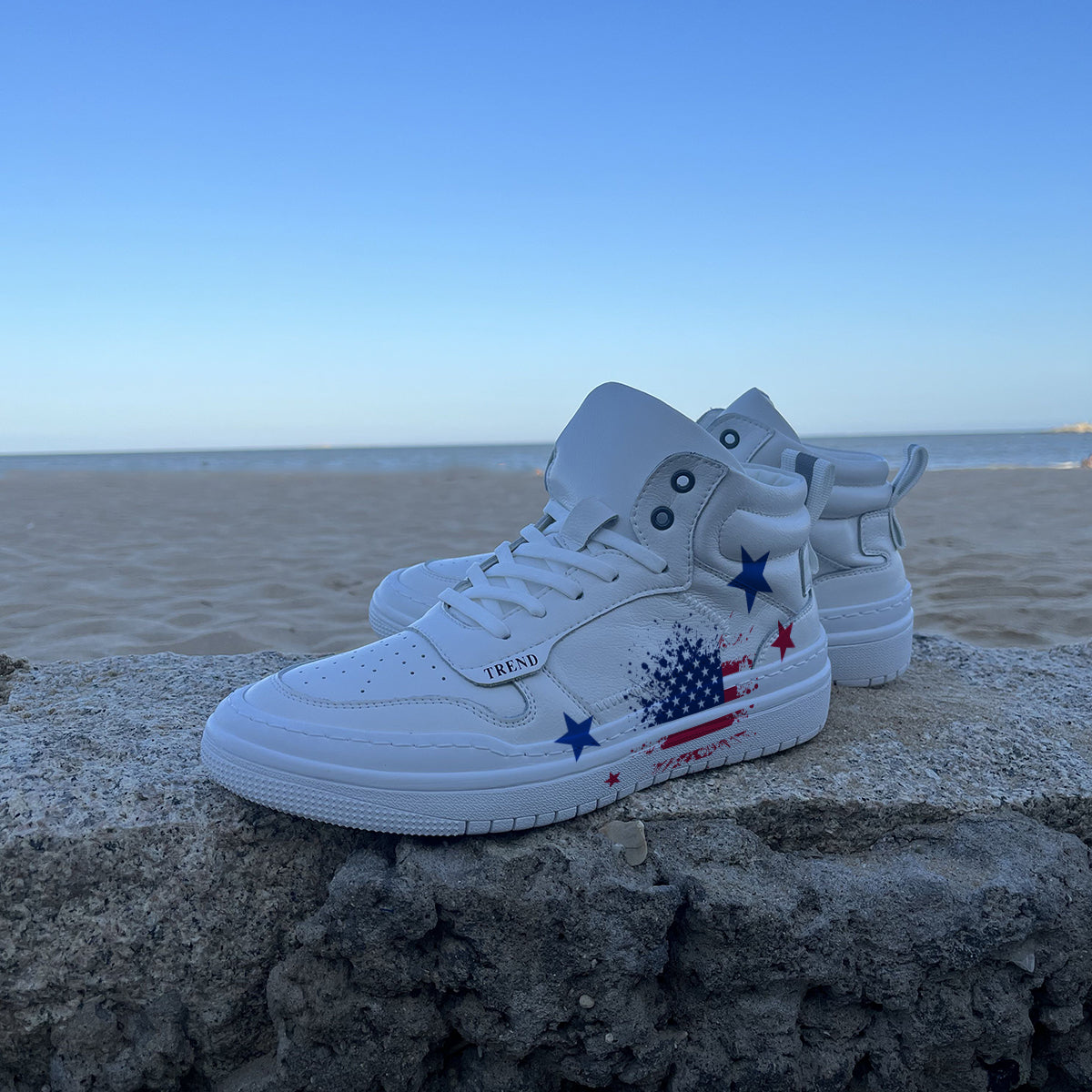 American Flag High Top Sneaker